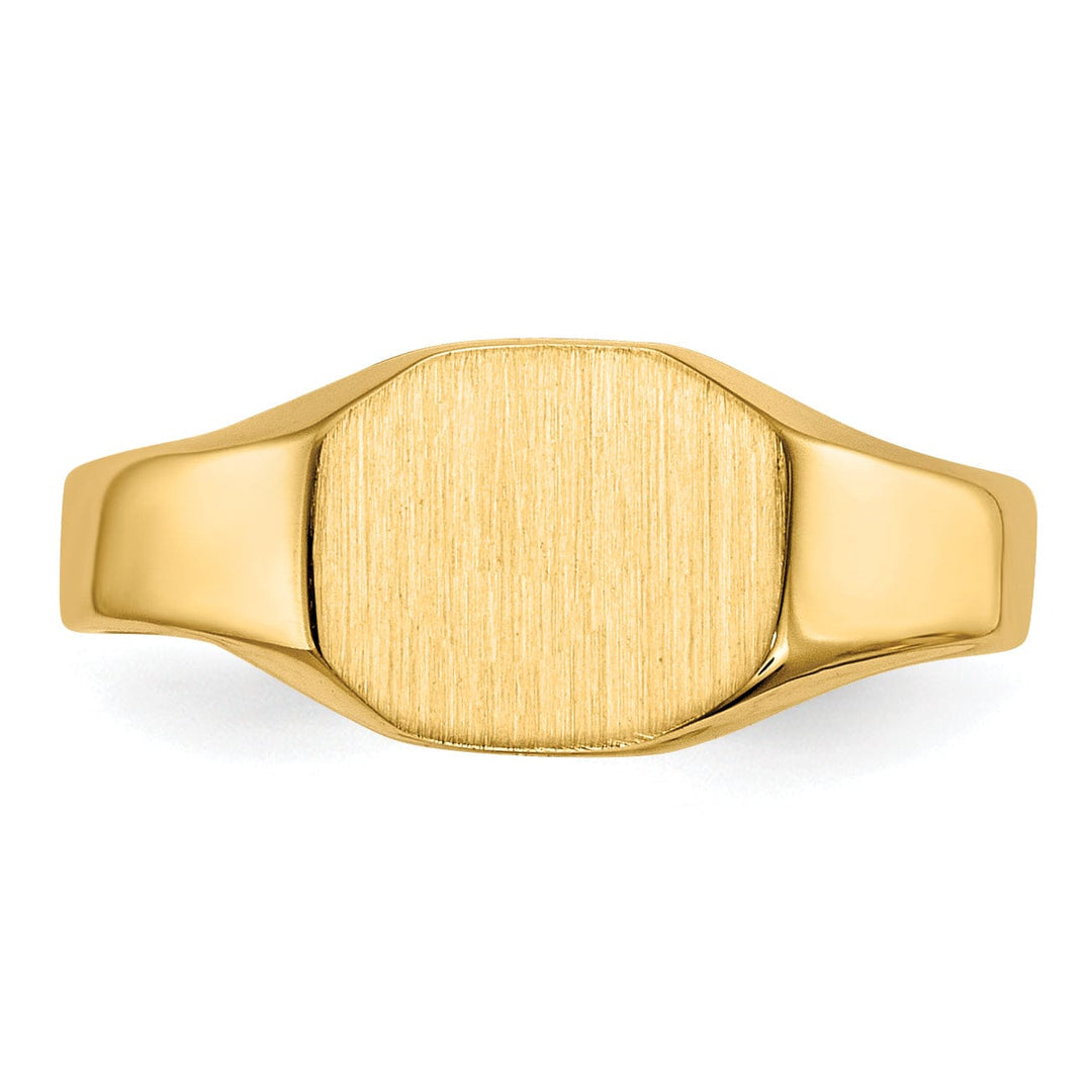 14k Yellow Gold Signet Children's Ring