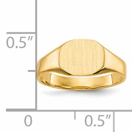 14k Yellow Gold Signet Children's Ring