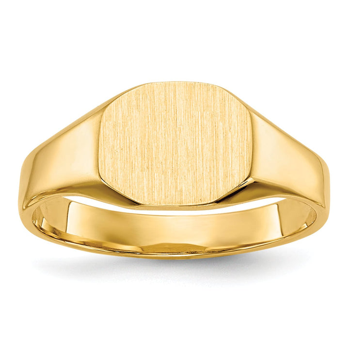 14k Yellow Gold Signet Children's Ring