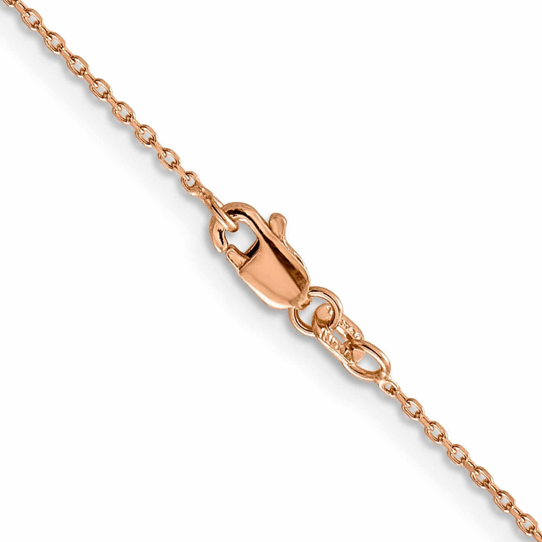 14k Rose Gold Cable Chain 1MM