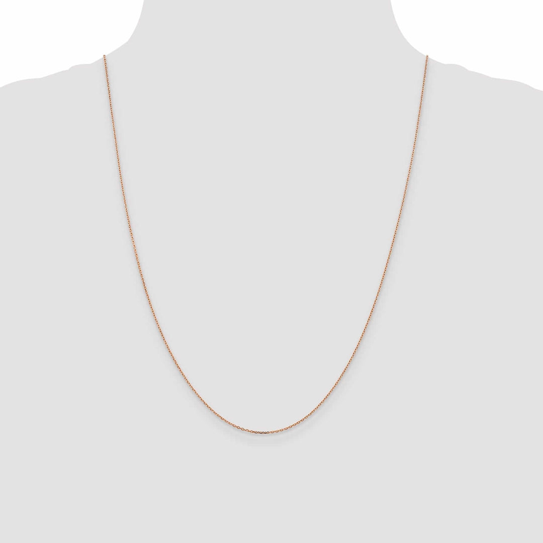 14k Rose Gold Cable Chain 1MM