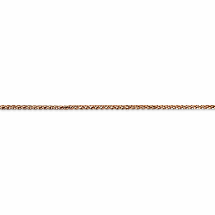 14k Rose Gold Polished 1.40mm D.C Spiga Chain