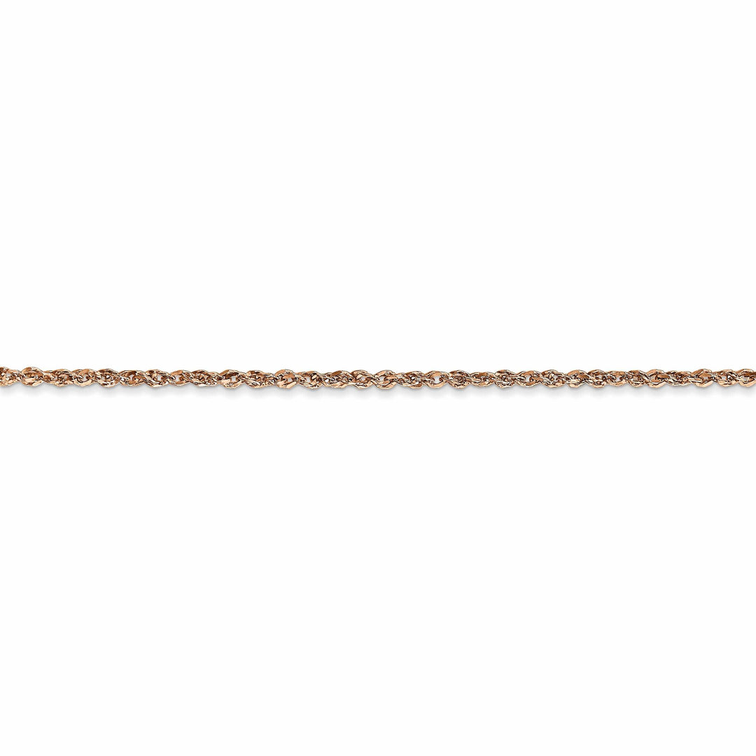 14K Rose Gold Polished 1.70mm Solid Ropa Chain