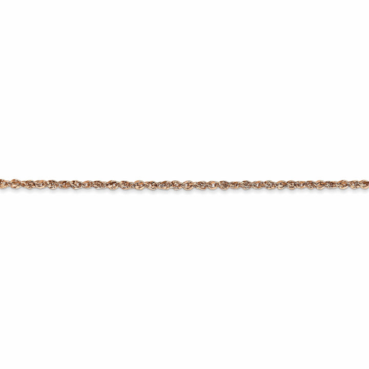 14K Rose Gold Polished 1.70mm Solid Ropa Chain