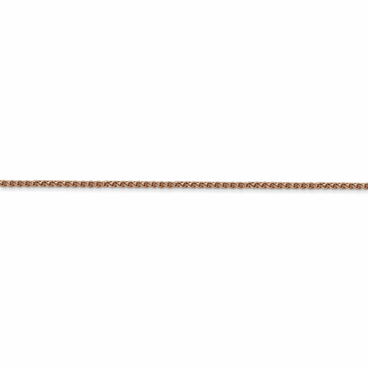 14k Rose Gold Polished 1.20mm D.C Spiga Chain