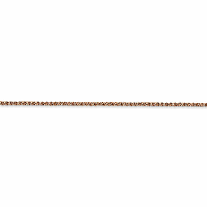 14k Rose Gold Polished 1.20mm D.C Spiga Chain