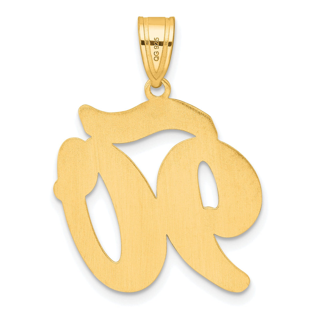 14k Yellow Gold Polished Finish Script Design Number 90 Charm Pendant