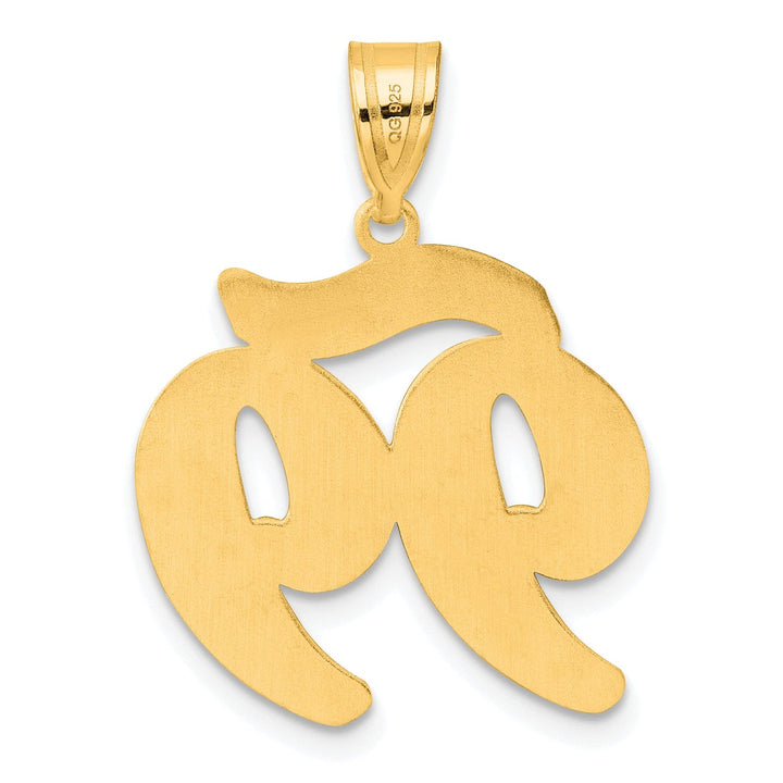 14k Yellow Gold Polished Finish Script Design Number 99 Charm Pendant