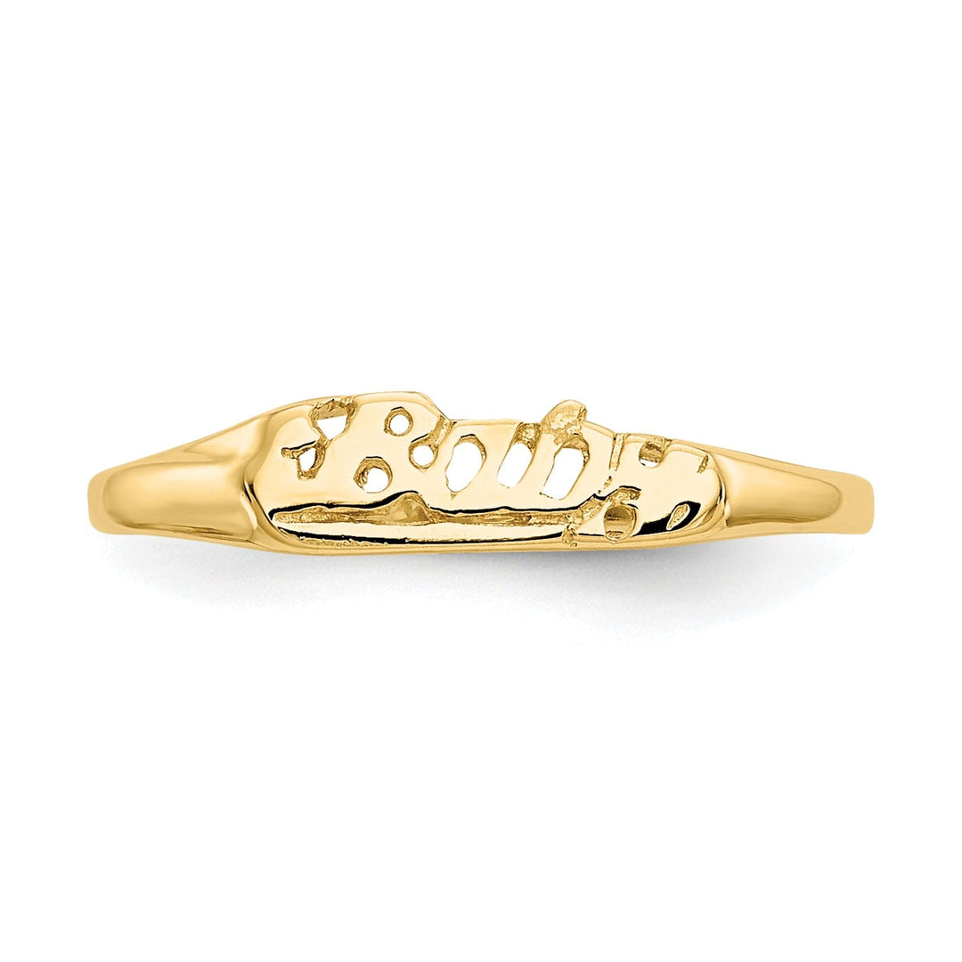 14k Yellow Gold Yellow Gold Baby Ring