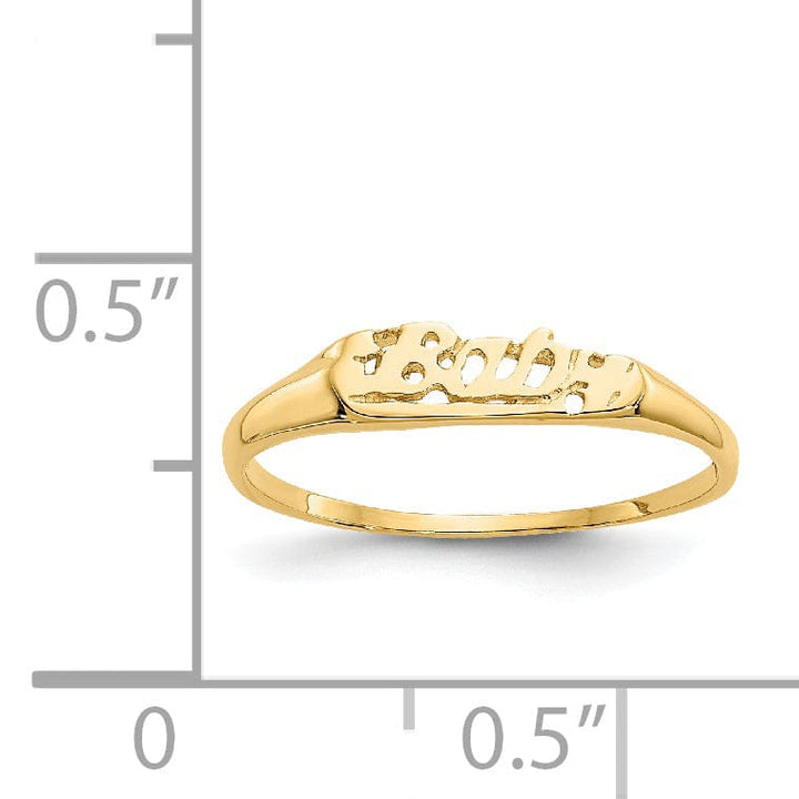 14k Yellow Gold Yellow Gold Baby Ring