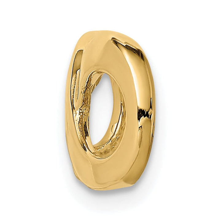 14k Yellow Gold Solid Polished Finish Fancy Infinity Figure-8 Design Omega Fits upto 3 mm Omega Slide