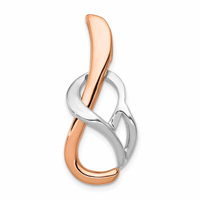 14 Two Tone Gold Omega Slide Pendant Reversible at $ 381.09 only from Jewelryshopping.com