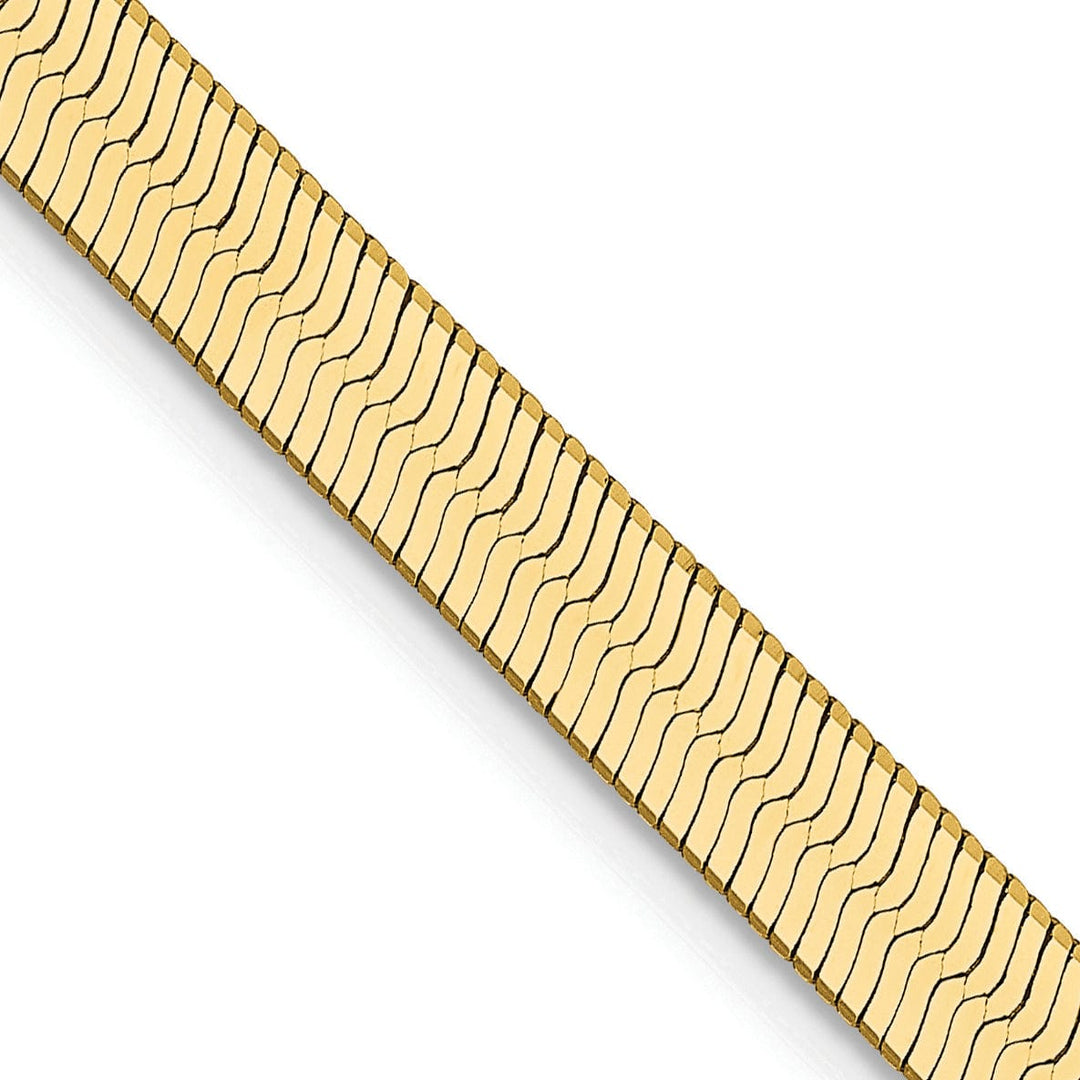 14k Yellow Gold 4.00mm Silky Herringbone Chain