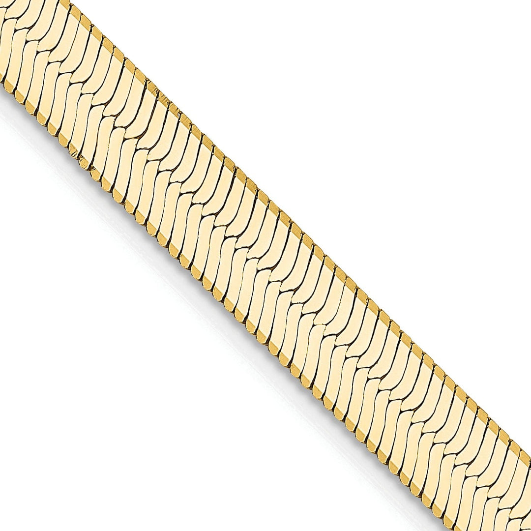 14k Yellow Gold 5.50mm Silky Herringbone Chain