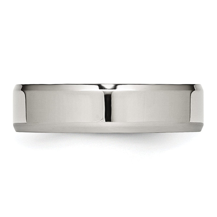 Stainless Steel Beveled Edge Polished Band