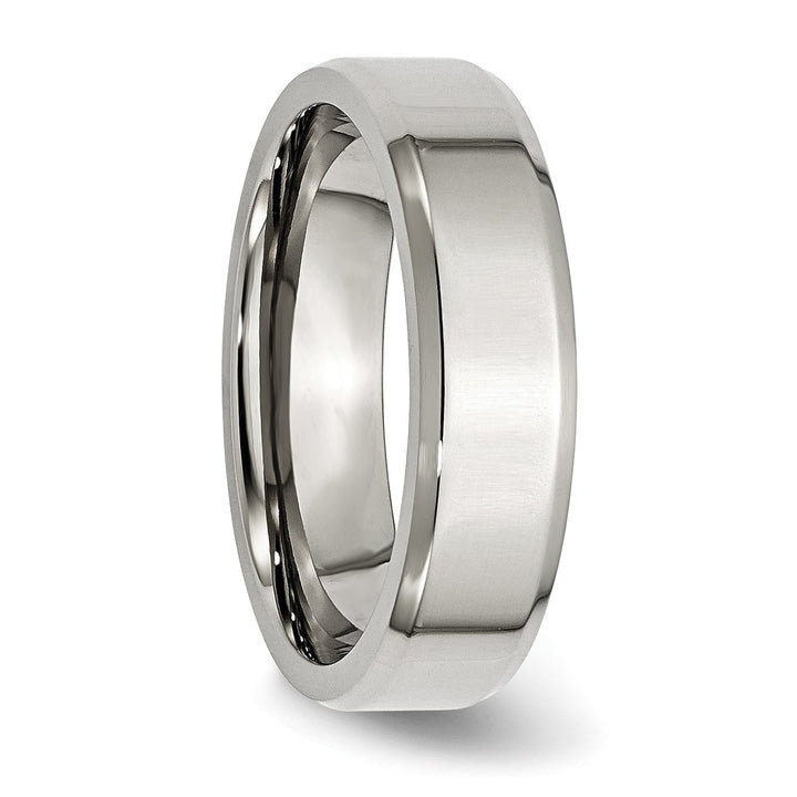 Stainless Steel Beveled Edge Polished Band