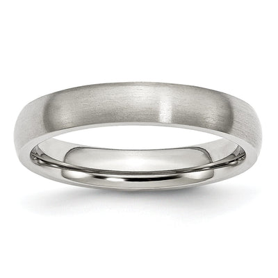 Stainless Steel Beveled Edge Brushed Band at $ 28.14 only from Jewelryshopping.com