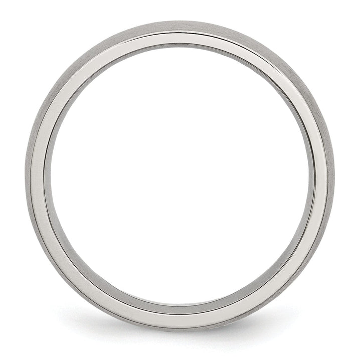 Stainless Steel Beveled Edge Brushed Band