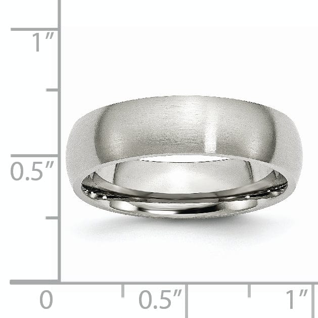 Stainless Steel Beveled Edge Brushed Band