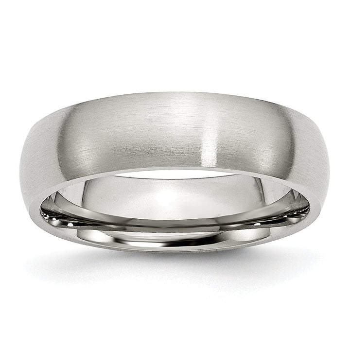 Stainless Steel Beveled Edge Brushed Band