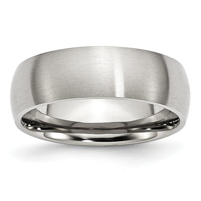 Stainless Steel Brushed Band at $ 28.14 only from Jewelryshopping.com