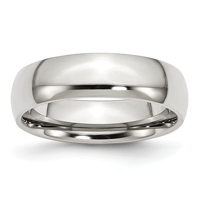 Stainless Steel Polished 6MM Band Ring at $ 28.14 only from Jewelryshopping.com
