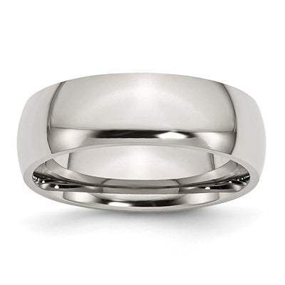 Stainless Steel Polished 7MM Band Ring at $ 28.14 only from Jewelryshopping.com