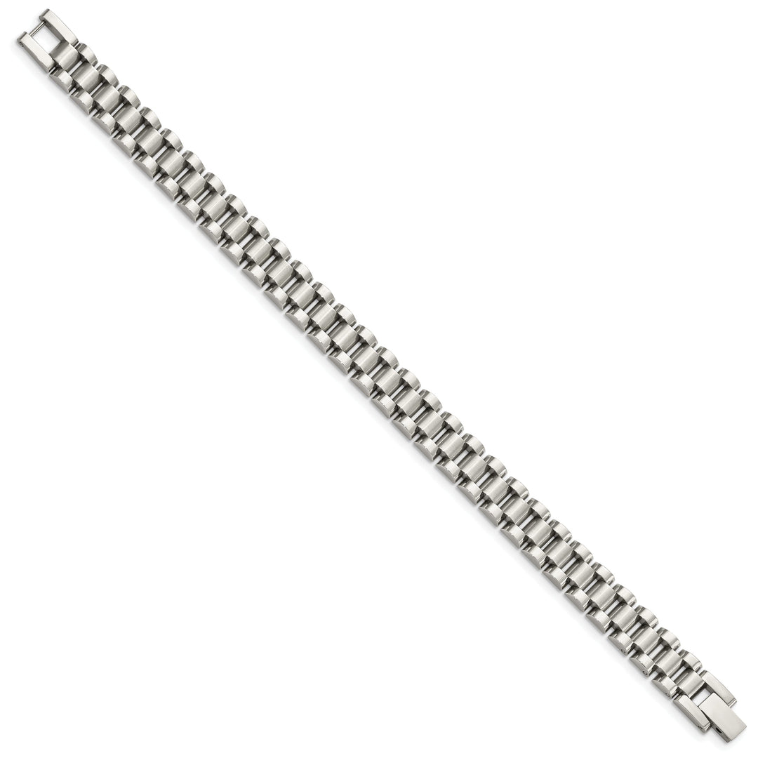 Stainless Steel Fold Over Bracelet