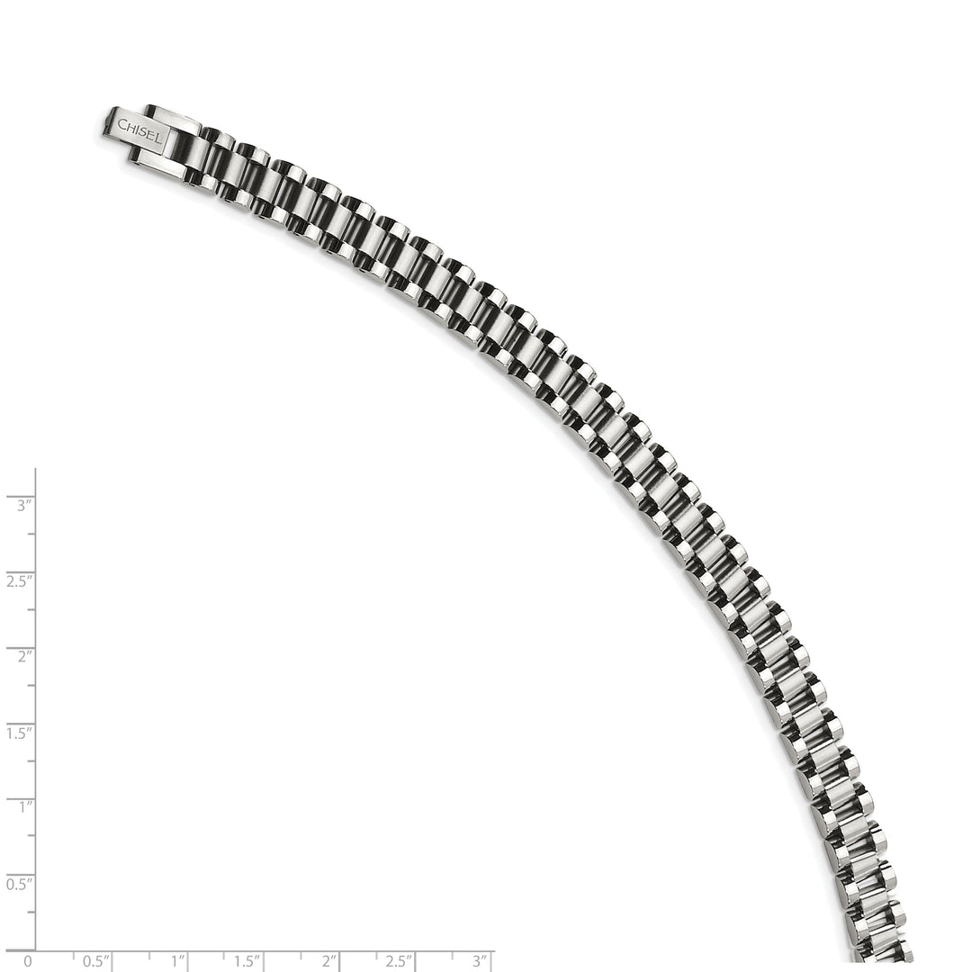 Stainless Steel Fold Over Bracelet