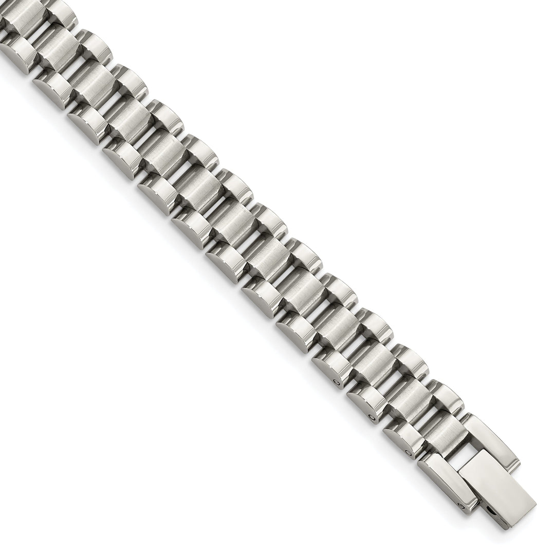 Stainless Steel Fold Over Bracelet