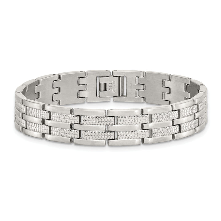 Stainless Steel Fold Over Bracelet