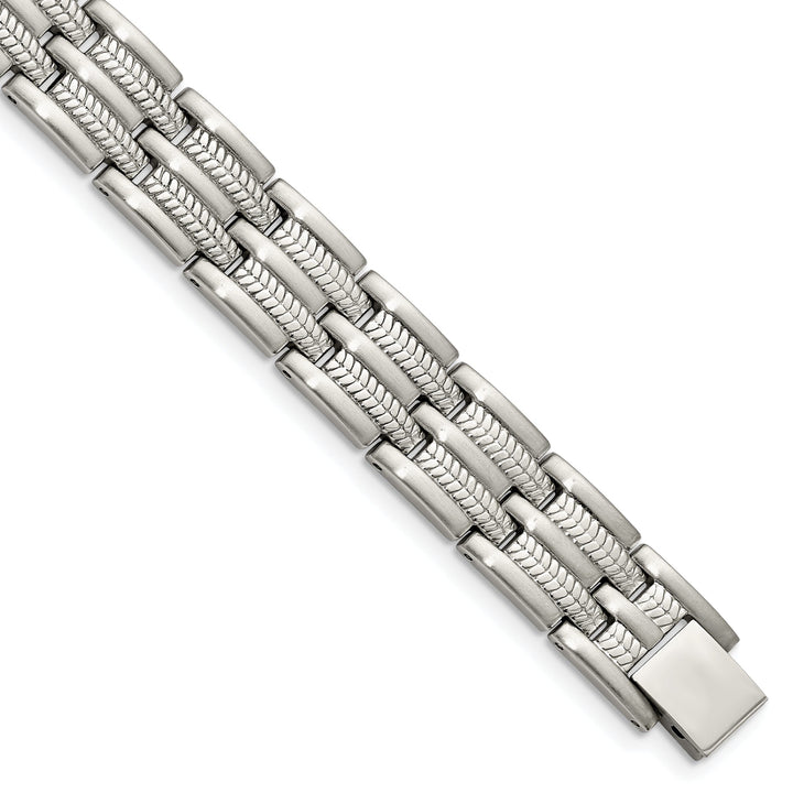 Stainless Steel Fold Over Bracelet