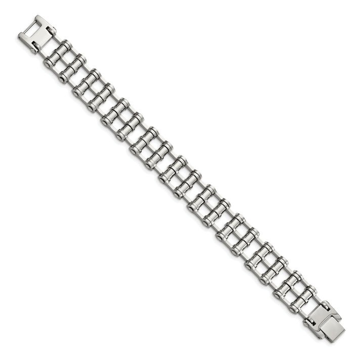 Stainless Steel Fold Over Bracelet