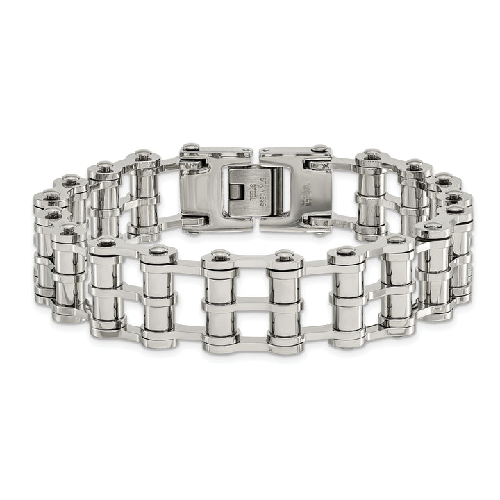 Stainless Steel Fold Over Bracelet