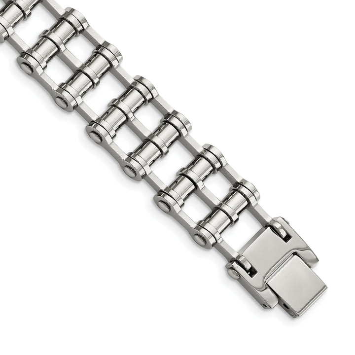 Stainless Steel Fold Over Bracelet