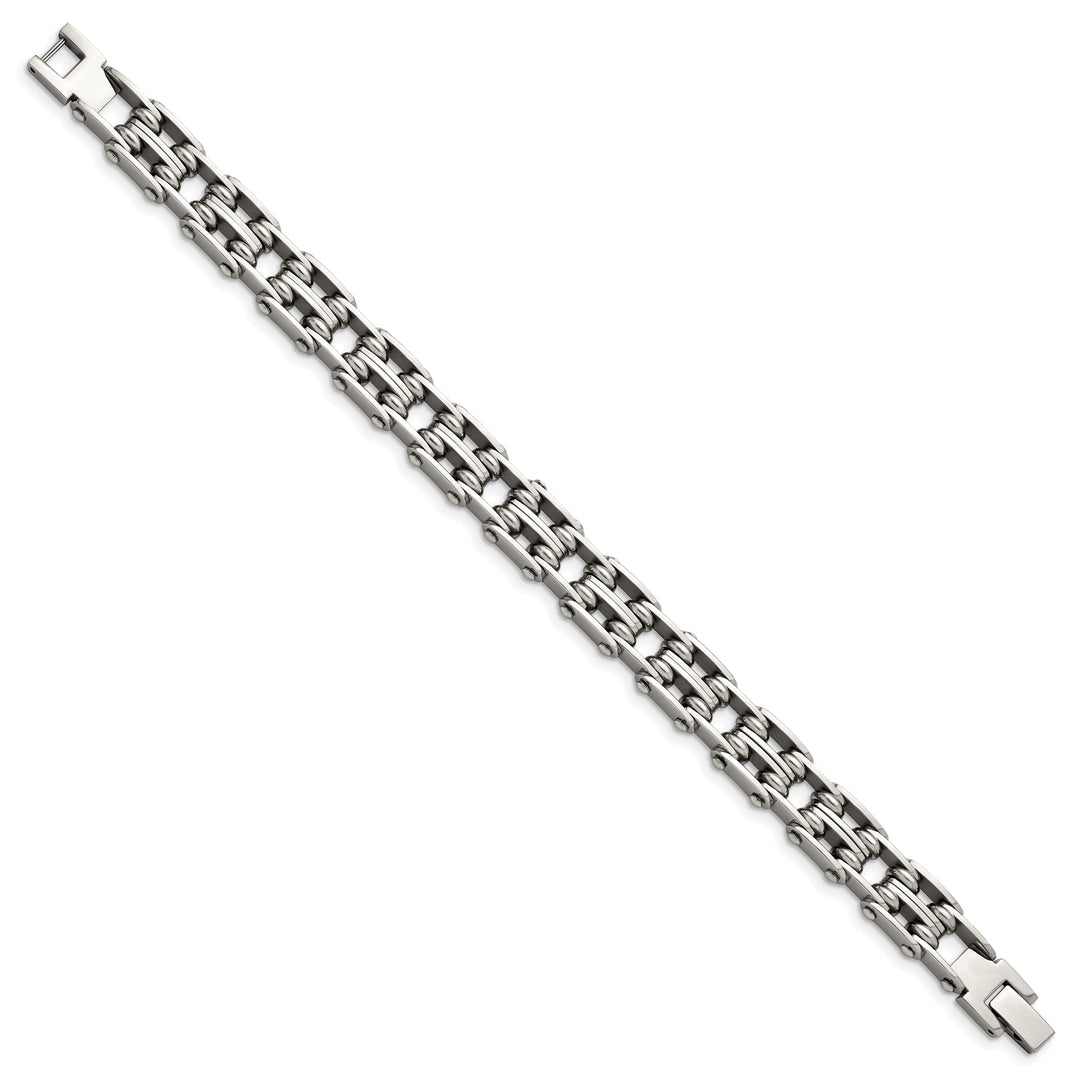 Stainless Steel Fold Over Bracelet