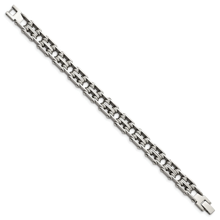 Stainless Steel Fold Over Bracelet