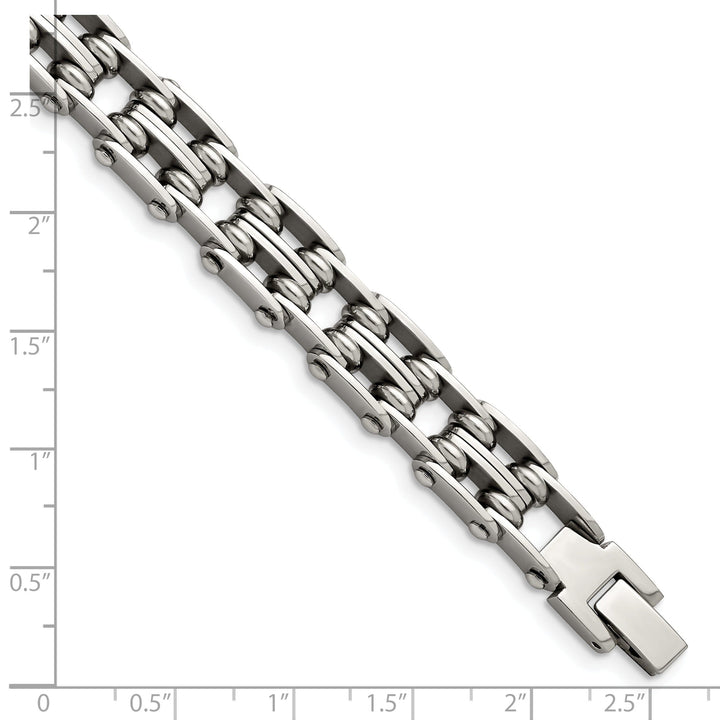 Stainless Steel Fold Over Bracelet