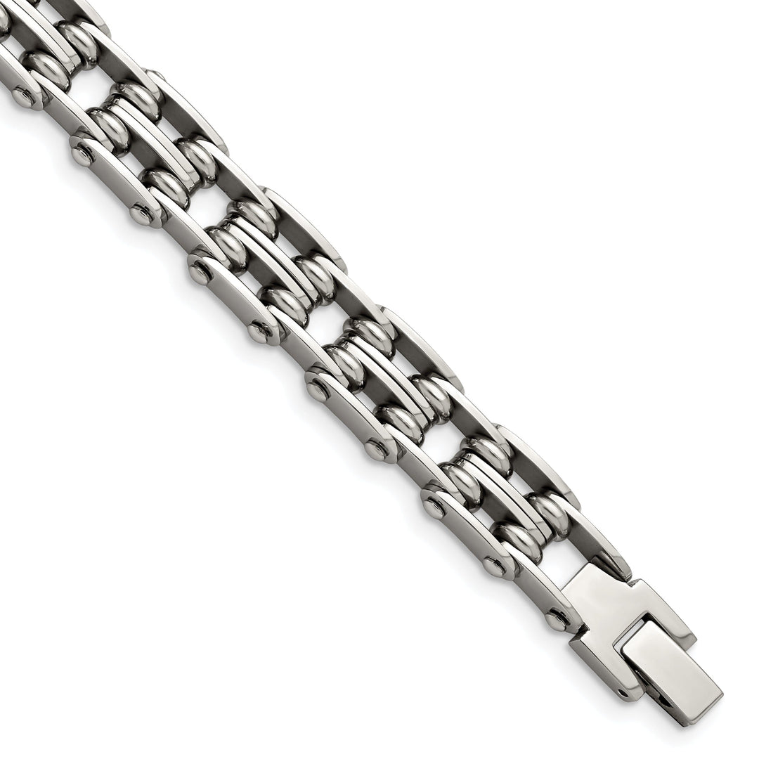 Stainless Steel Fold Over Bracelet