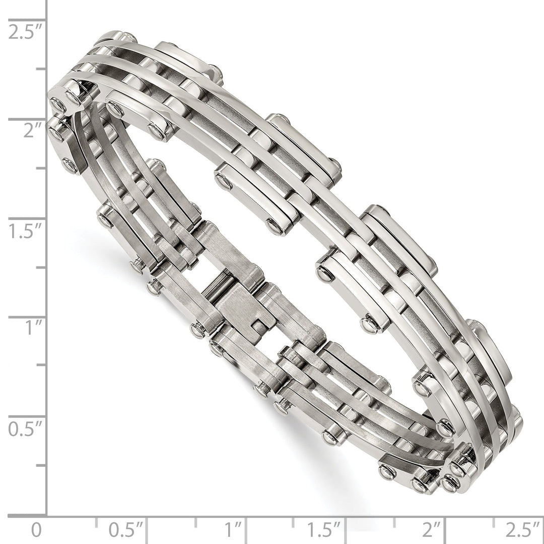 Stainless Steel Fold Over Bracelet