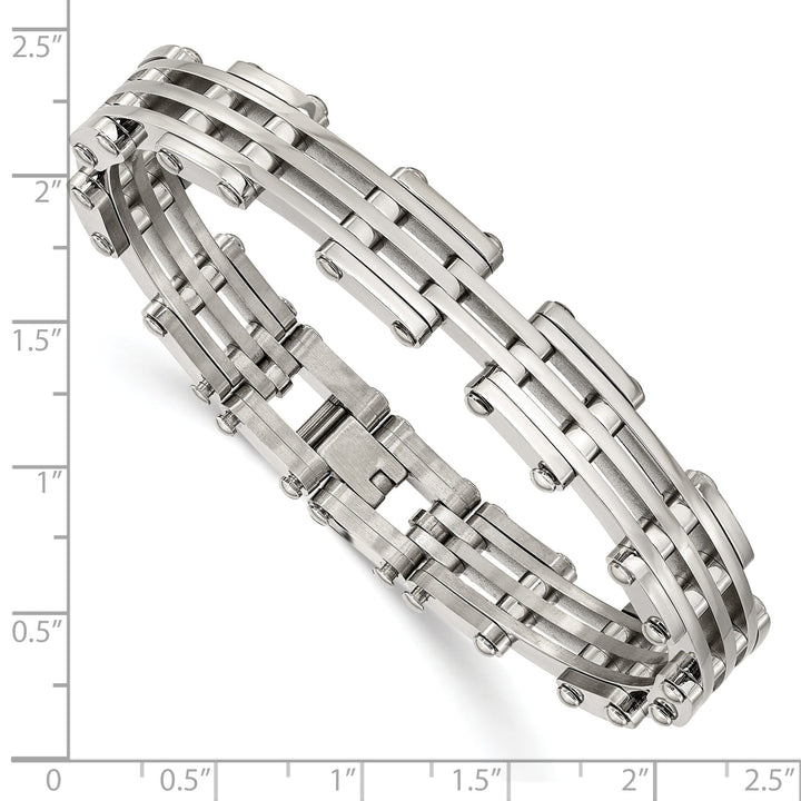Stainless Steel Fold Over Bracelet