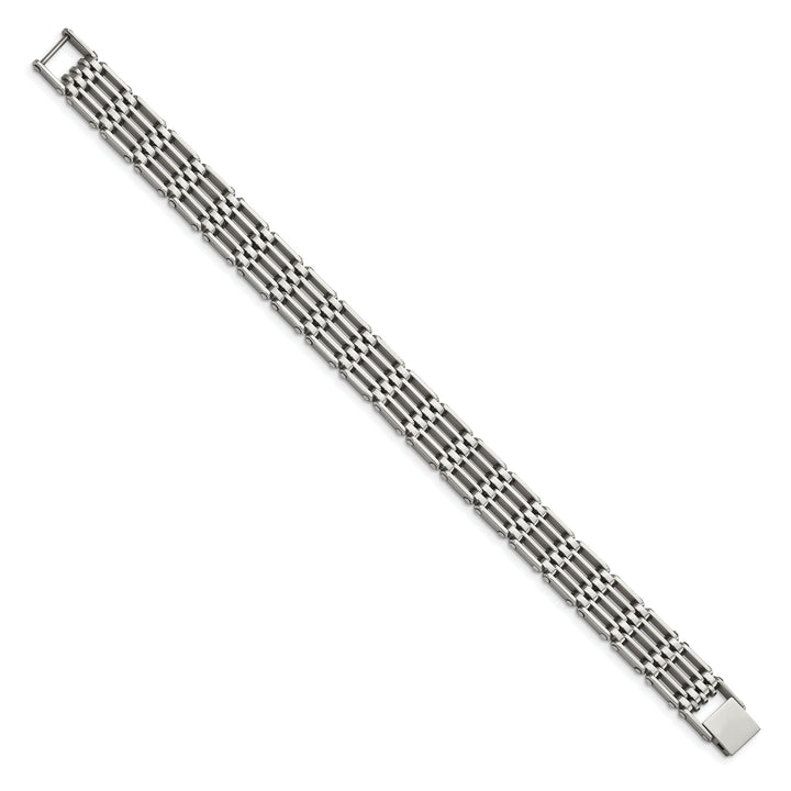 Stainless Steel Fold Over Bracelet
