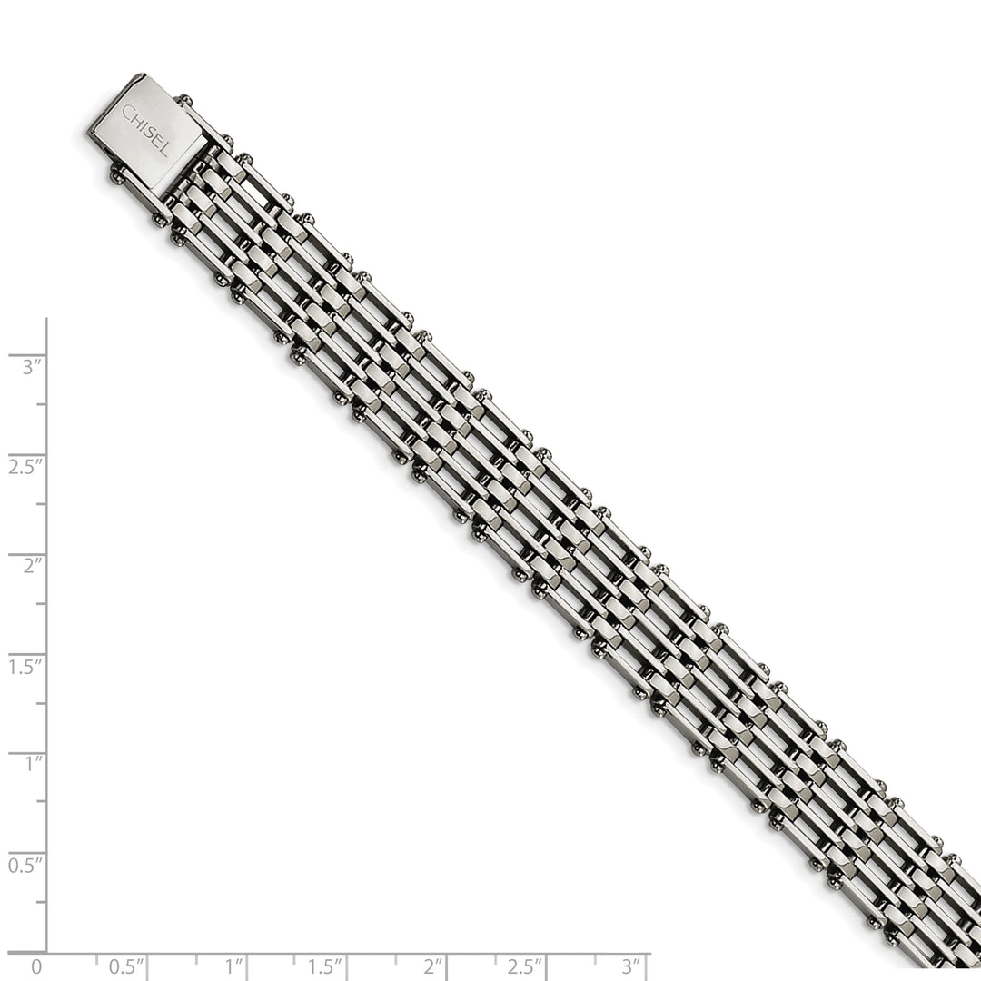 Stainless Steel Fold Over Bracelet