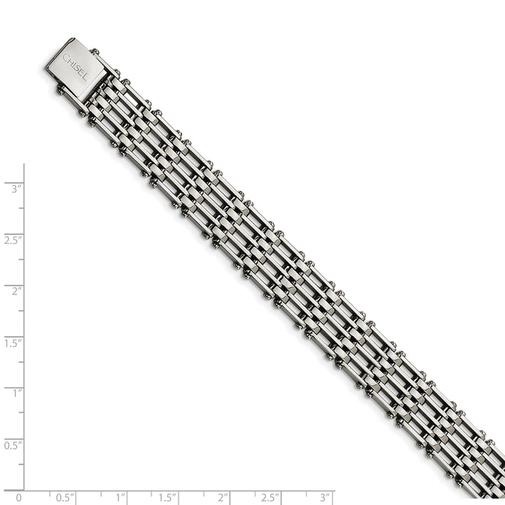 Stainless Steel Fold Over Bracelet