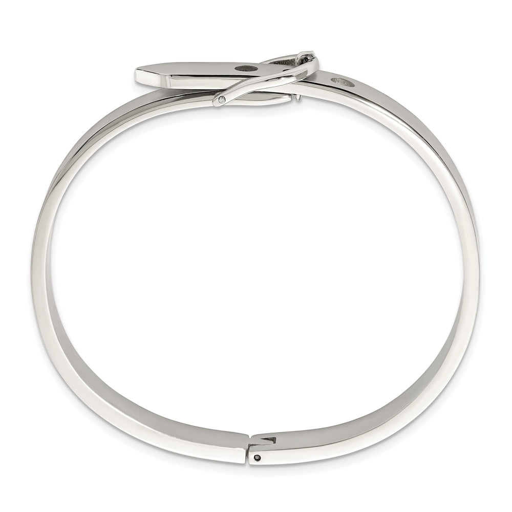 Stainless Steel Fancy Belt Hinged Bracelet