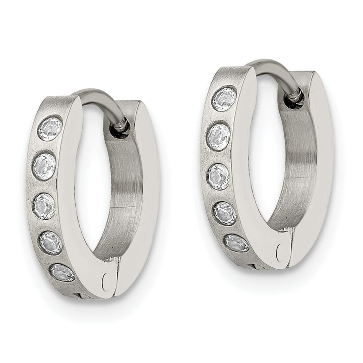 Stainless Steel Hinged Hoop Earrings