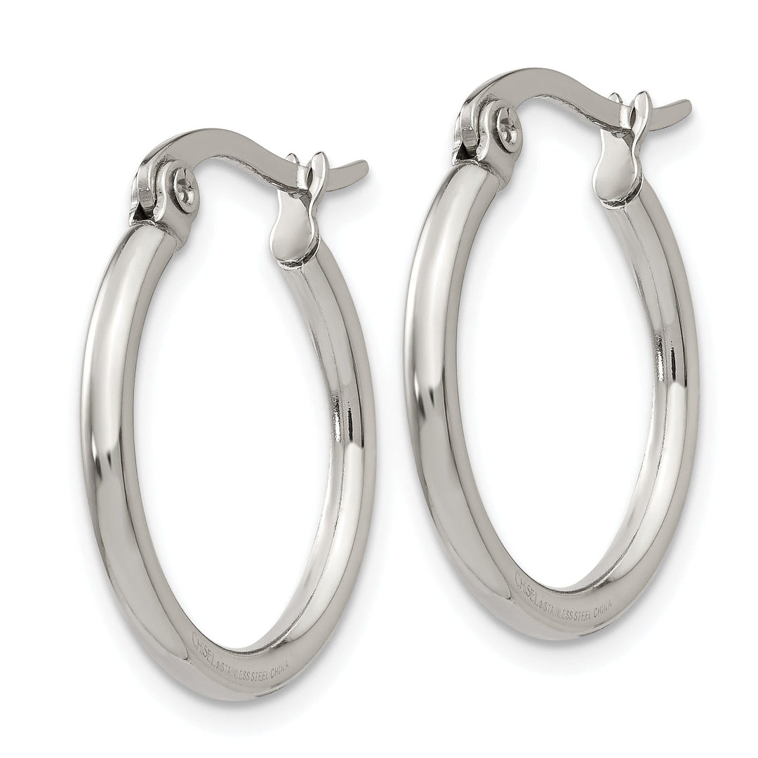 Stainless Steel Hoop Earrings 19.5MM Diameter