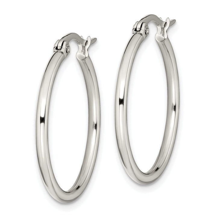 Stainless Steel Hoop Earrings 25MM Diameter