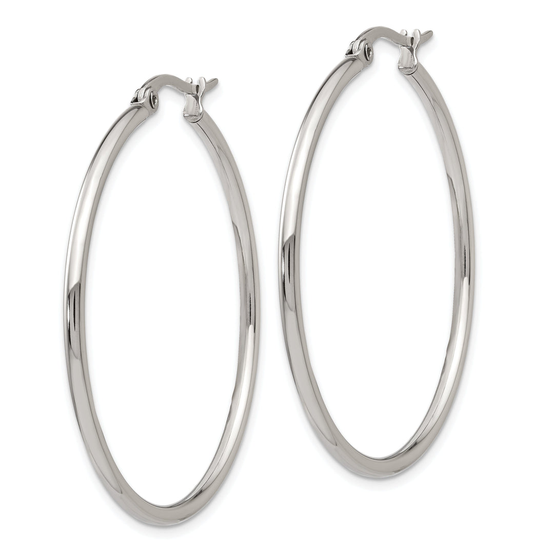 Stainless Steel Hoop Earrings 40.5MM Diameter