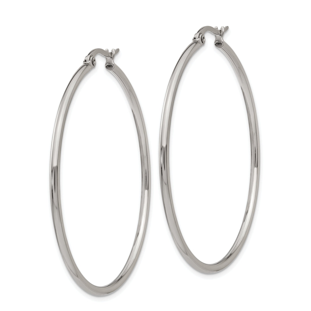 Stainless Steel Hoop Earrings 48MM Diameter